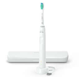3100 series Sonische, elektrische tandenborstel + reisetui - Wit