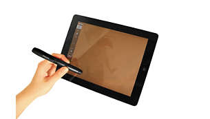Stylus konduktif terpadu untuk digunakan pada semua perangkat tablet