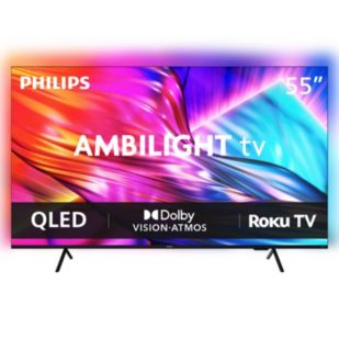7985 Series Ambilight TV 55 inch AMBILIGHT TV QLED UHD Roku TV