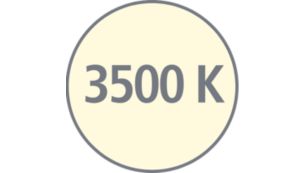 Njut av det varma klassiska ljuset på 3 500 K