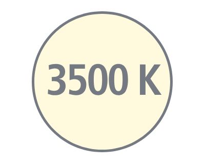 Lumină albă caldă de 3500 K
