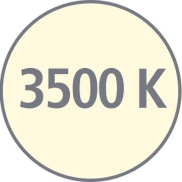 3500 K warm white light