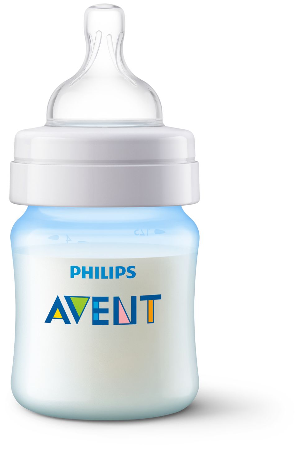 AVENT Biberón Classic 125 ml 0m+ Tetina de Silicona de Flujo Recien Nacido