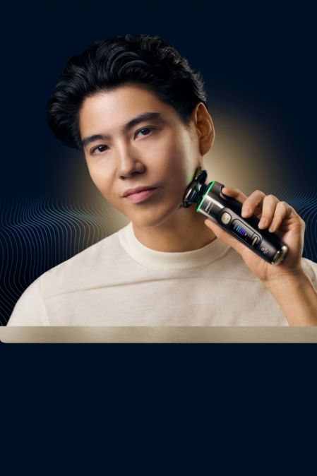 Man with Goatee Shaving 