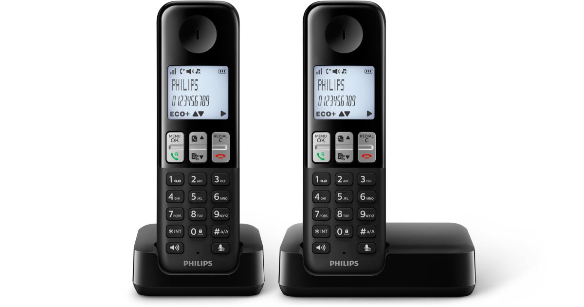 Cordless phone D2502B/01 | Philips