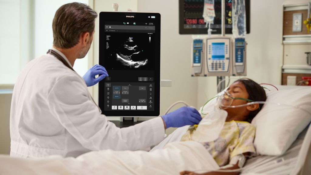 Flash Ultrasound System 5100 POC Pro: Simplified touch-based interface and automation for built-in guidance