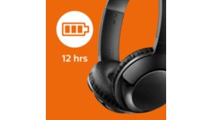 Wireless On Ear Headphone with mic SHB3075BK 00 Philips