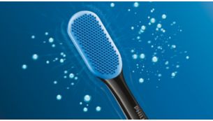 MicroBristles 具有多達 240 條微型刷毛，溫柔而徹底清潔舌頭