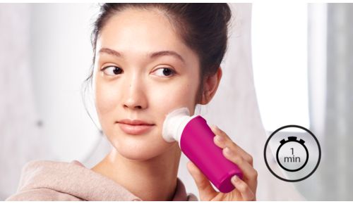 Gesichtsreinigung war noch nie so einfach! 1 Minute für bessere Ergebnisse
