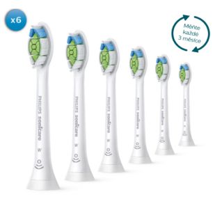 Sonicare W Optimal White Hlavice sonického kartáčku standardní velikost 6 ks