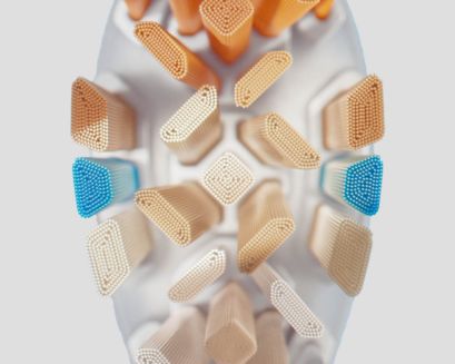 Top close up view of Philips Sonicare All-in-One brush head