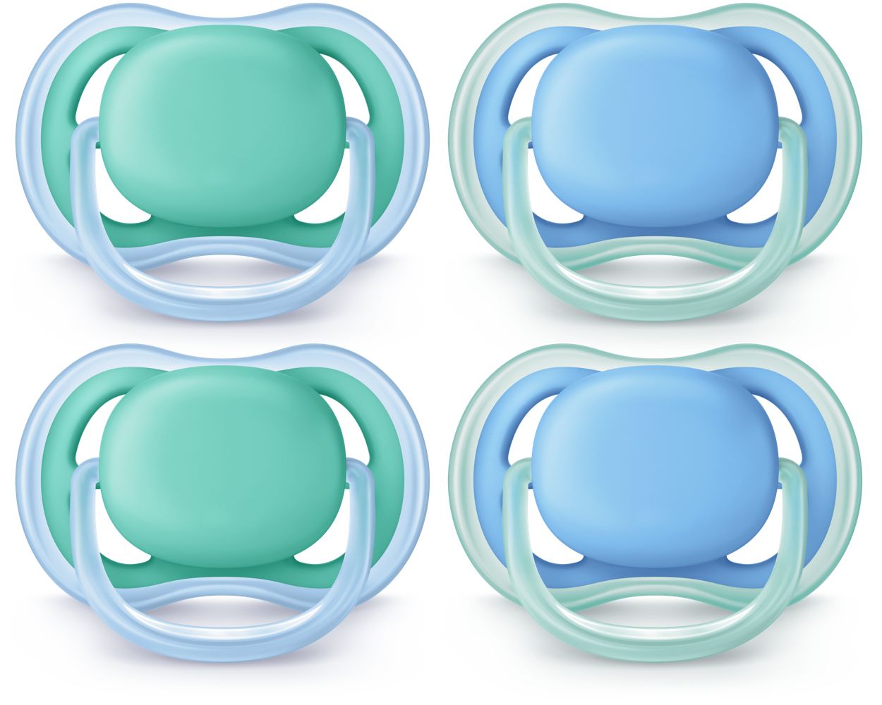 A light, breathable pacifier