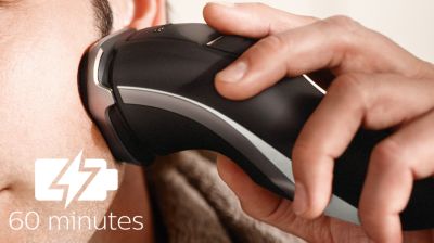 60 minutos de autonomia sem fios com carregamento de uma hora