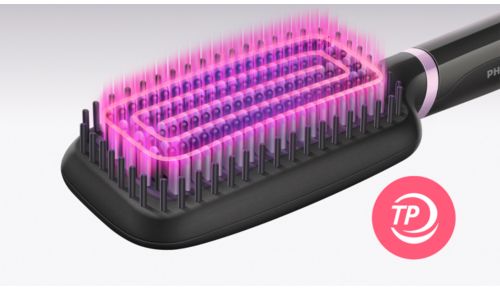 Konstant temperatur forhindrer, at håret beskadiges.
