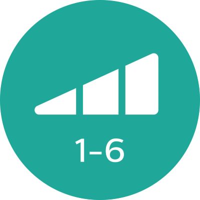 6 posiciones de temperatura para ofrecer mayor control