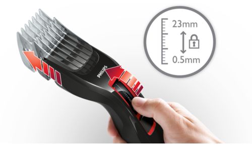 Easy to select and lock in 13 length settings: 0.5 to 23mm