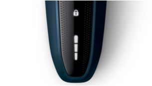 Batterij-indicator met 3 niveaus en reisvergrendelingsindicatoren