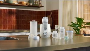 Compatible with most baby bottles and food jars