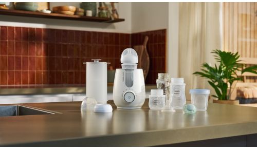 Compatible with most baby bottles and food jars