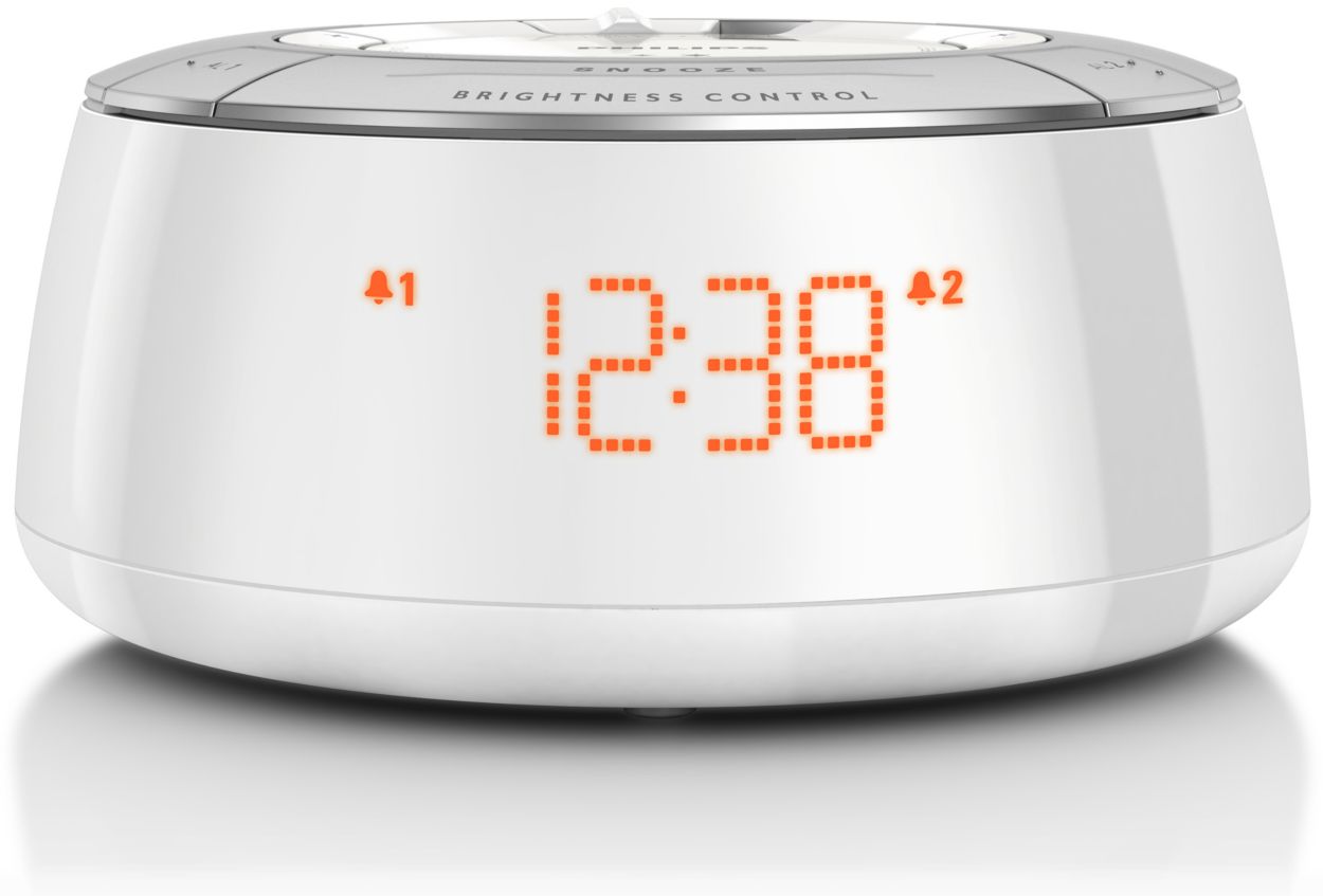 Radio Reloj Despertador FM Pantalla LED Rojo Philips®