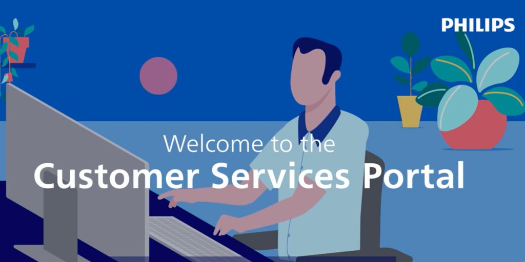 still image from animated video about the Customer Services Portal