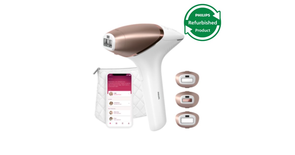 Lumea IPL 9000 Series Refurbished IPL Hair removal device with SenseIQ ...