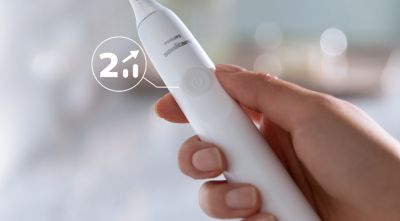 2 intensity settings for a more powerful or gentle clean