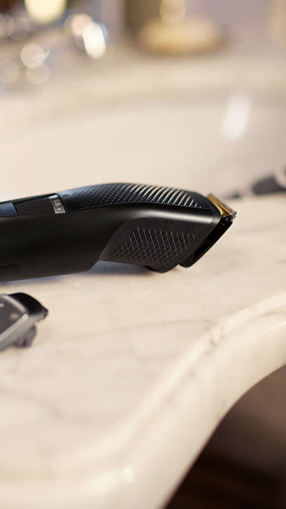 Beard trimmer on the counter