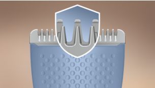 SkinProtect comb for a skin-friendly trim