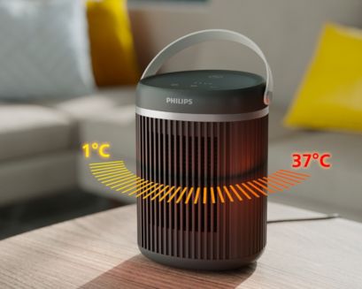Pārnēsājams sildītājs ar regulējamu temperatūru 
