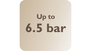 Bis zu 6,5&nbsp;Bar Druck