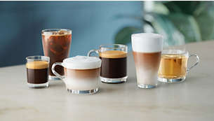 Enjoy 6 hot and refreshing drinks with one touch