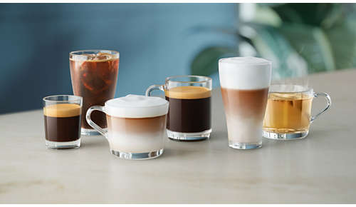 Enjoy 6 hot and refreshing drinks at the touch of a button