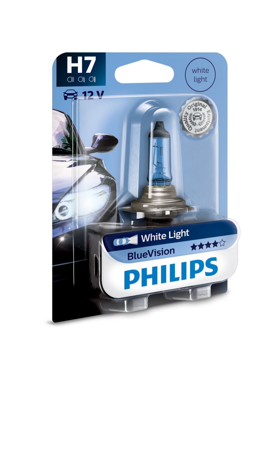 Bombilla de faro H7 12V 55W Philips Vision motocicleta - pieza de equipo