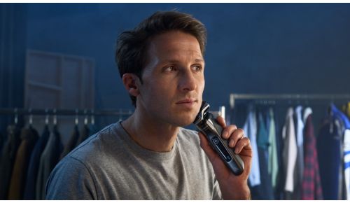 Up to 60 minutes of cordless shaving when fully charged