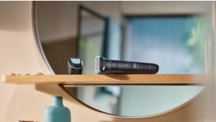 Dual-head system for a close shave or styled trim