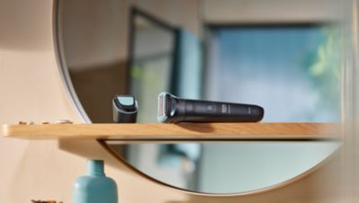 Dual-head system for a close shave or styled trim