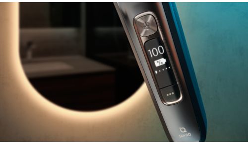 Display OLED per notifiche dinamiche su SkinIQ e rasoio