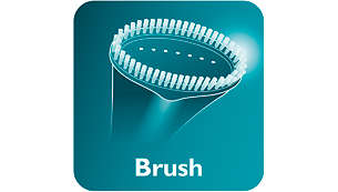 Brush accessory for a smooth finish