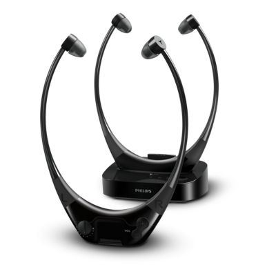 Wireless AudioBoost TV headphones