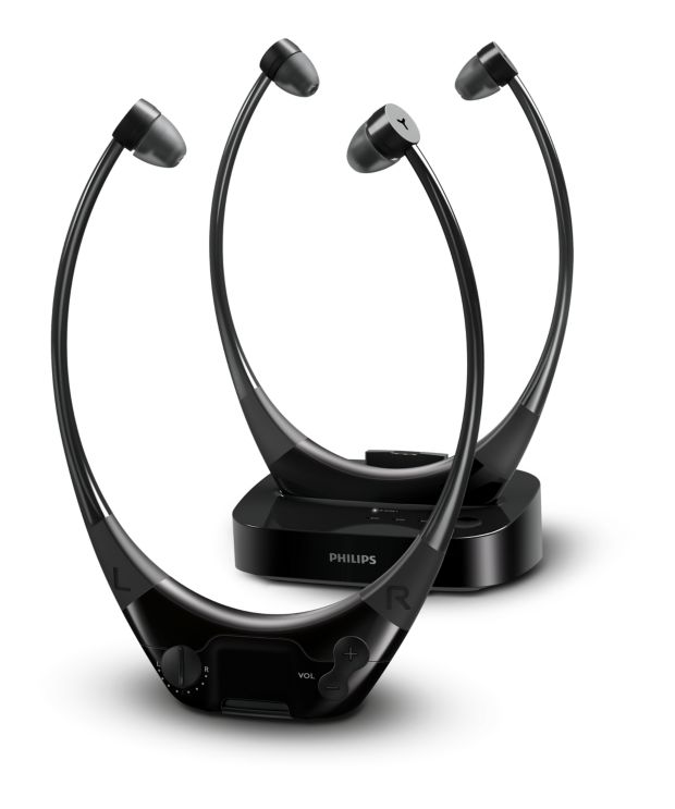Wireless AudioBoost TV headphones