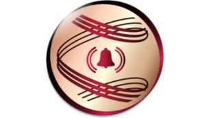 独特的 CRI 定型提醒系统可在卷发定型完成时进行提醒