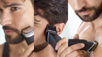 18 pieces to trim and style your face, head and body