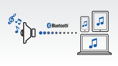 Wireless music streaming via Bluetooth