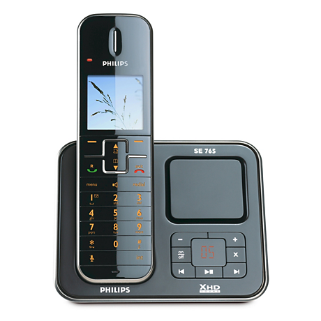 SE7651B/38 Perfect sound Téléphone fixe sans fil avec répondeur