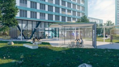 Modern campusgebouw