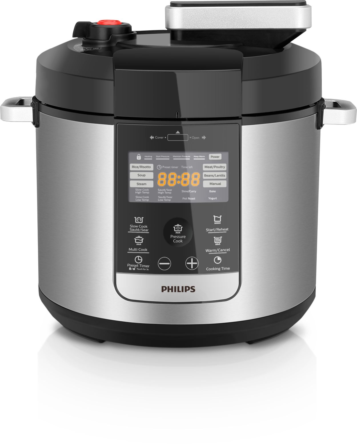 Preset timer philips pressure cooker hot sale