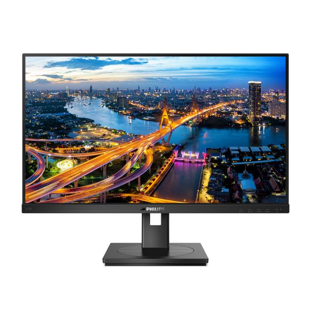 Philips 243B1/01 23.8-inch Full HD USB-C monitor on stand, front view