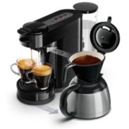 Pad- und Filterkaffeemaschine