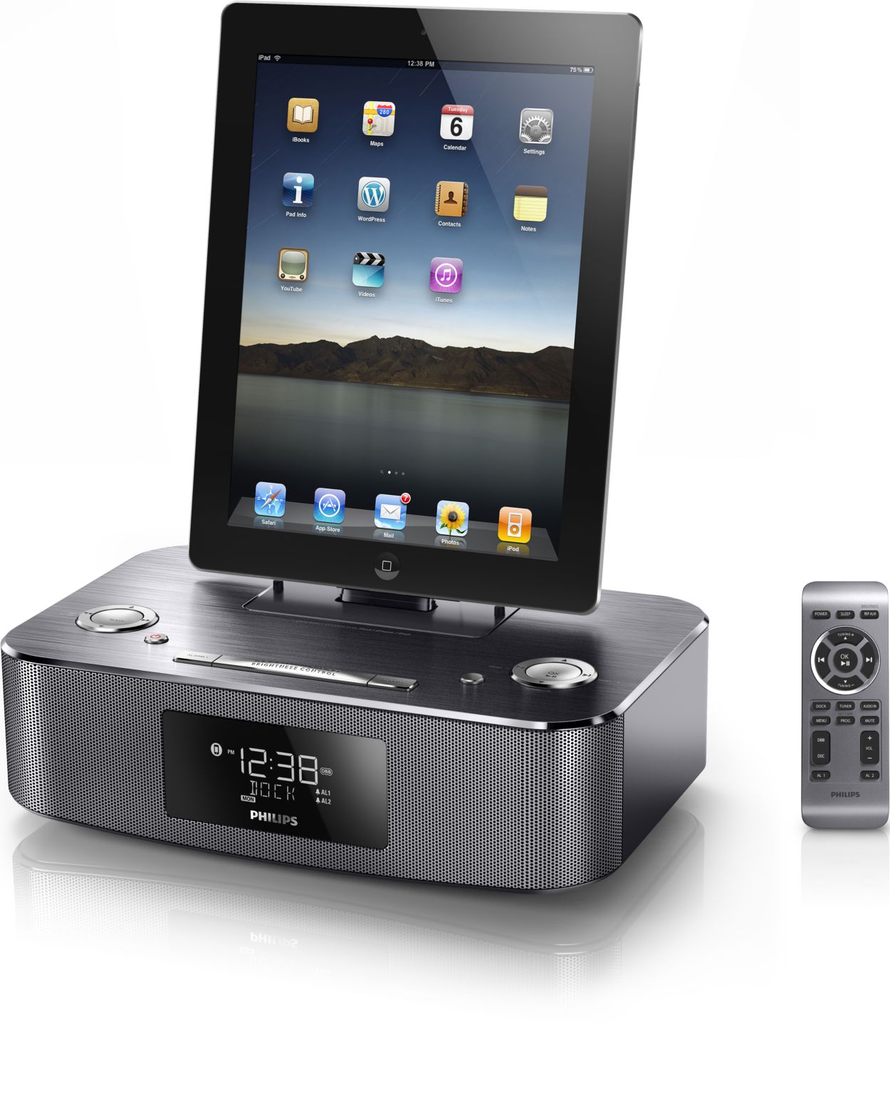 Iphone 6s docking store station with speakers